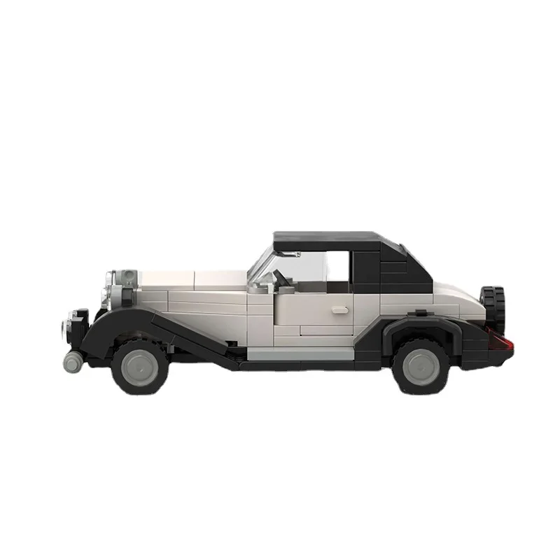 MOC klasyczne stare coupe Retro klocki do budowy Puzzle Model dzieci trening mózgu kolekcja zabawek