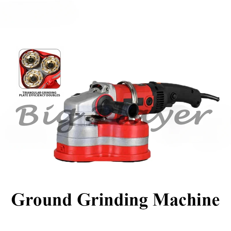 220V Cement Concrete Floor Polishing Machine Belt Sander Clean Ground Grinding Machine Grinder Sharpener Cutter Rough Planer