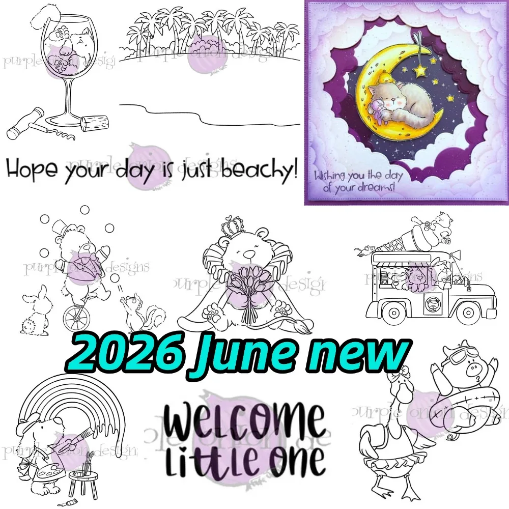 Schöne Hundestempel 2026 Neue Metall-Stanzformen Schablone für DIY Scrapbooking Basteln Fotoalbum Vorlage Handgemachte Dekoration