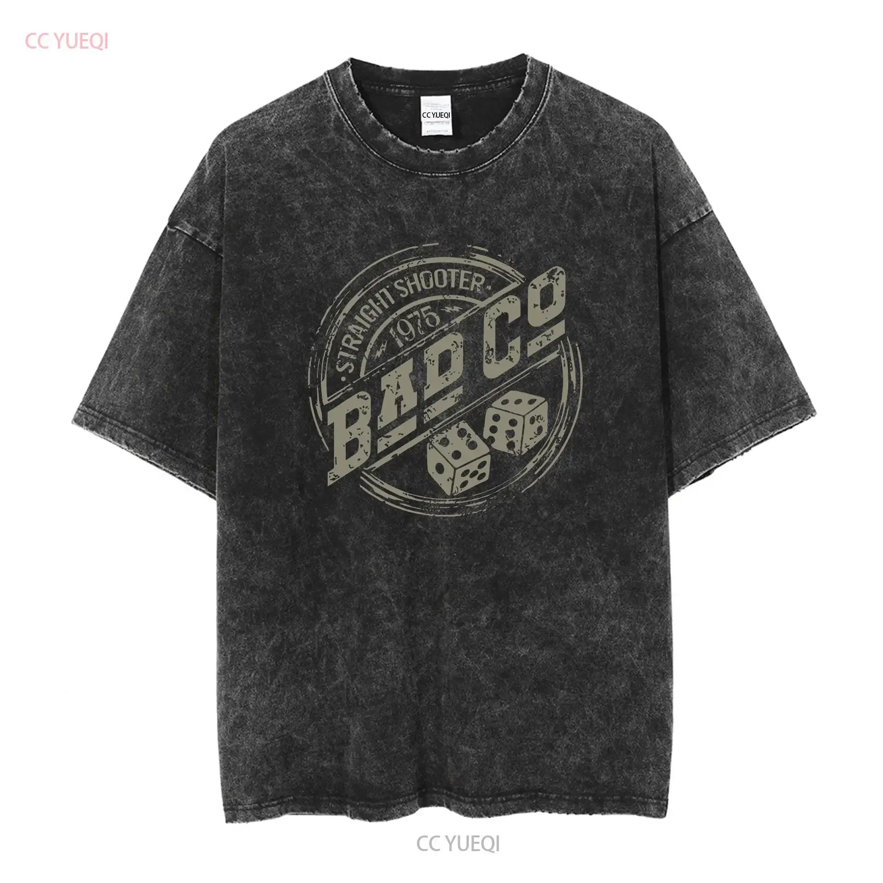 Bad Company Straight Shooter Roundel Black T Shirt OFFICIAL vintage Washed Slightly Soft graphic Comfortable