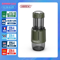 HiBREW 2 in 1 Portable Coffee Machine Hot/Cold Water Manual Espresso Maker For Capsule & Ground Hand Press Brewer H4D
