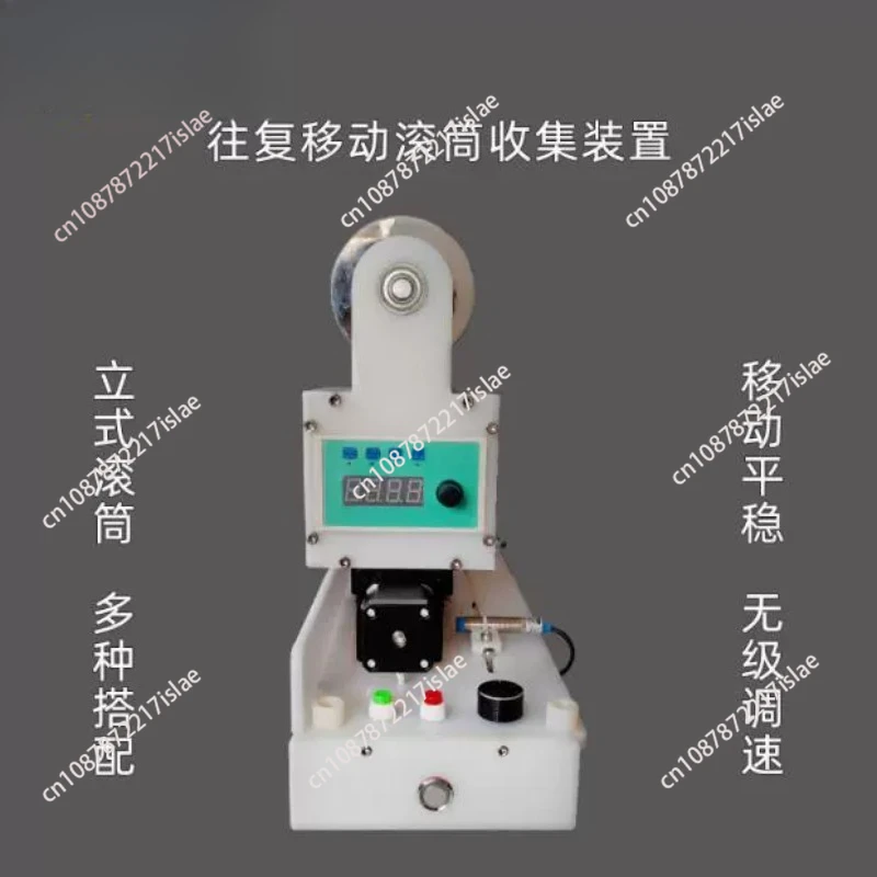 Roller moves collector electrospinning machine collects nanofiber membrane