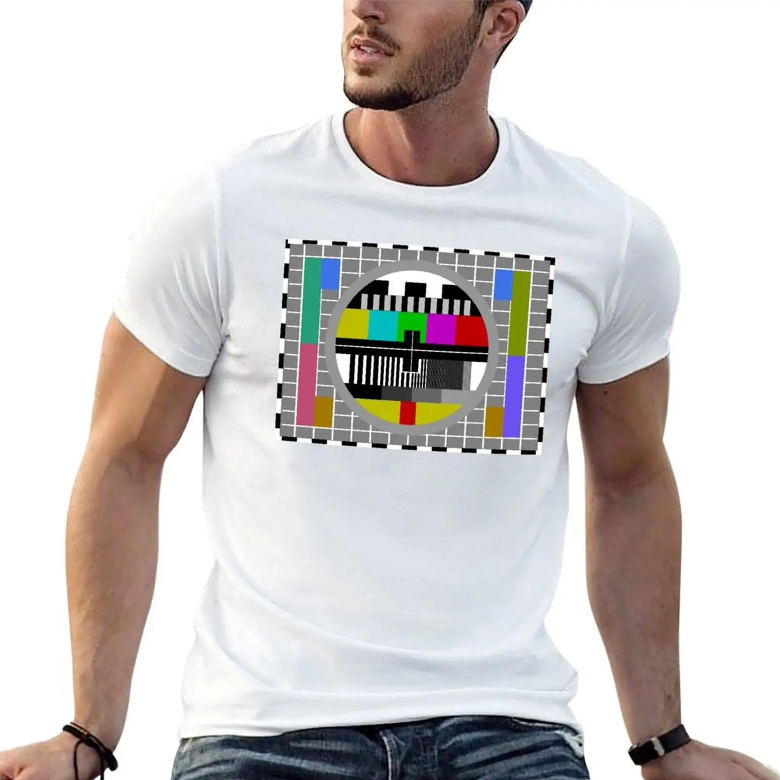 Test Card T-Shirt hippie clothes aesthetic clothes designer t shirt men