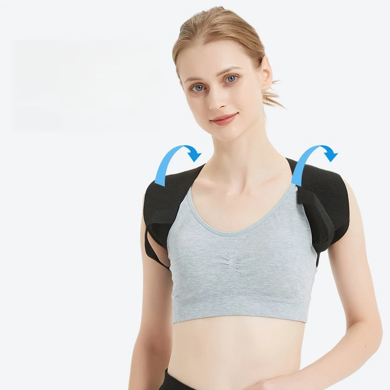 Correction with shoulder straps chest muscle deployment supine push shoulder opening shoulder tension correction posture