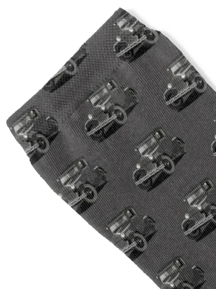 Black Ford Model A Coupe Vintage Car Socks valentine gift ideas ankle crazy Stockings Women's Socks Men's