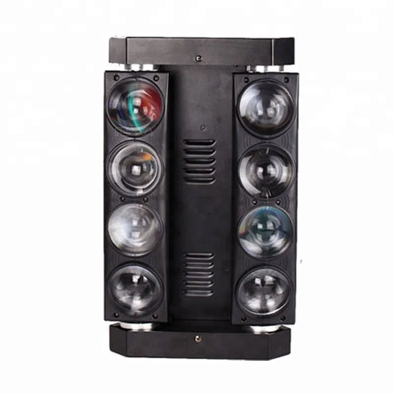 Double head 8 eyes 8x10w RGBW 4 in 1 spider lamp led dj lamp dance table lamp