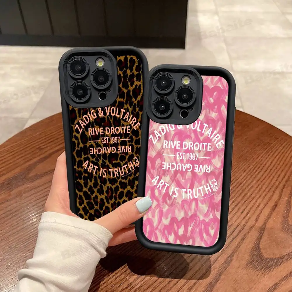 Fundas para Teléfono Z-Zadig y V-Voltaires para iPhone 17 16 15 14 13 12 11 Pro Max Plus