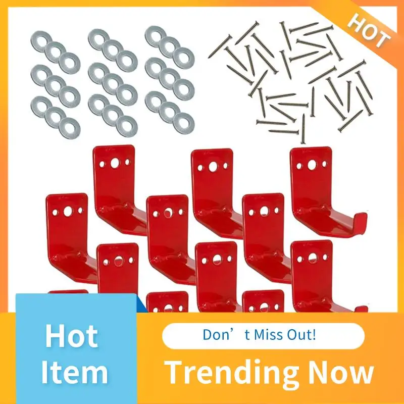 

A13I-Настенный держатель огнетушителя, кронштейн с крючком для огнетушителей до 40 фунтов, для безопасности — 12 шт.