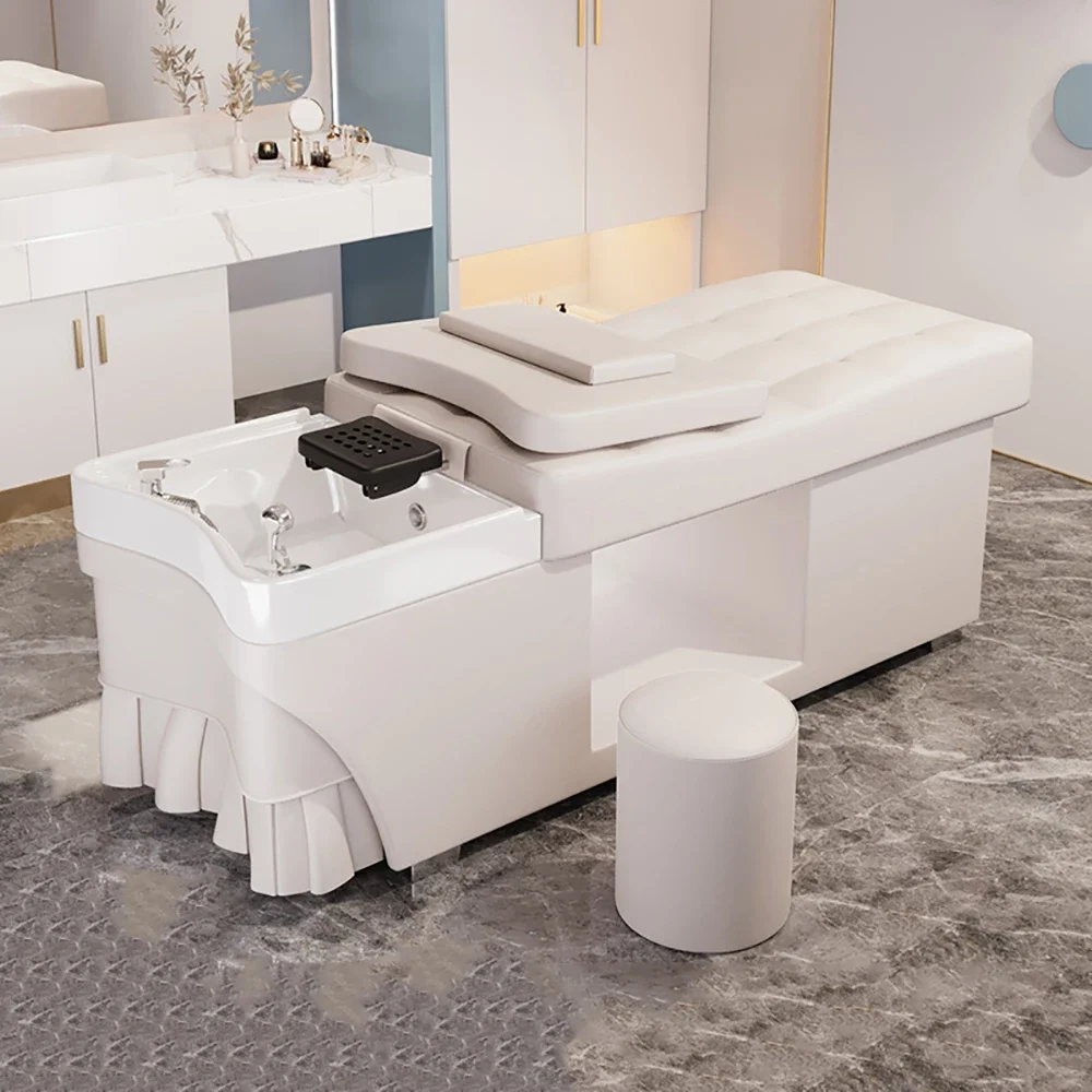 Cama De champú para el cabello Simple y moderna, muebles De salón ergonómicos, lujosos y portátiles, a la moda