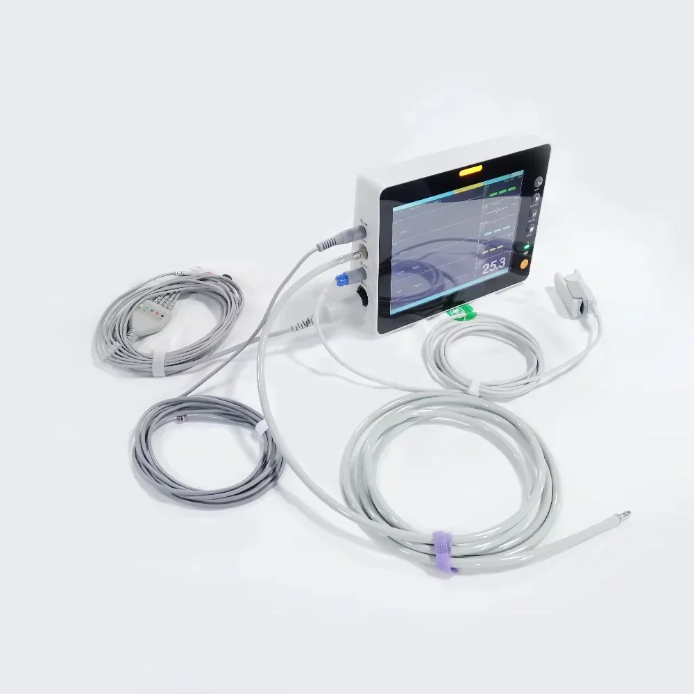 

Veterinary Cat And Dog Surgical Vital Signs Monitoring Equipment Portable Multi-Parameter Veterinary Monitor