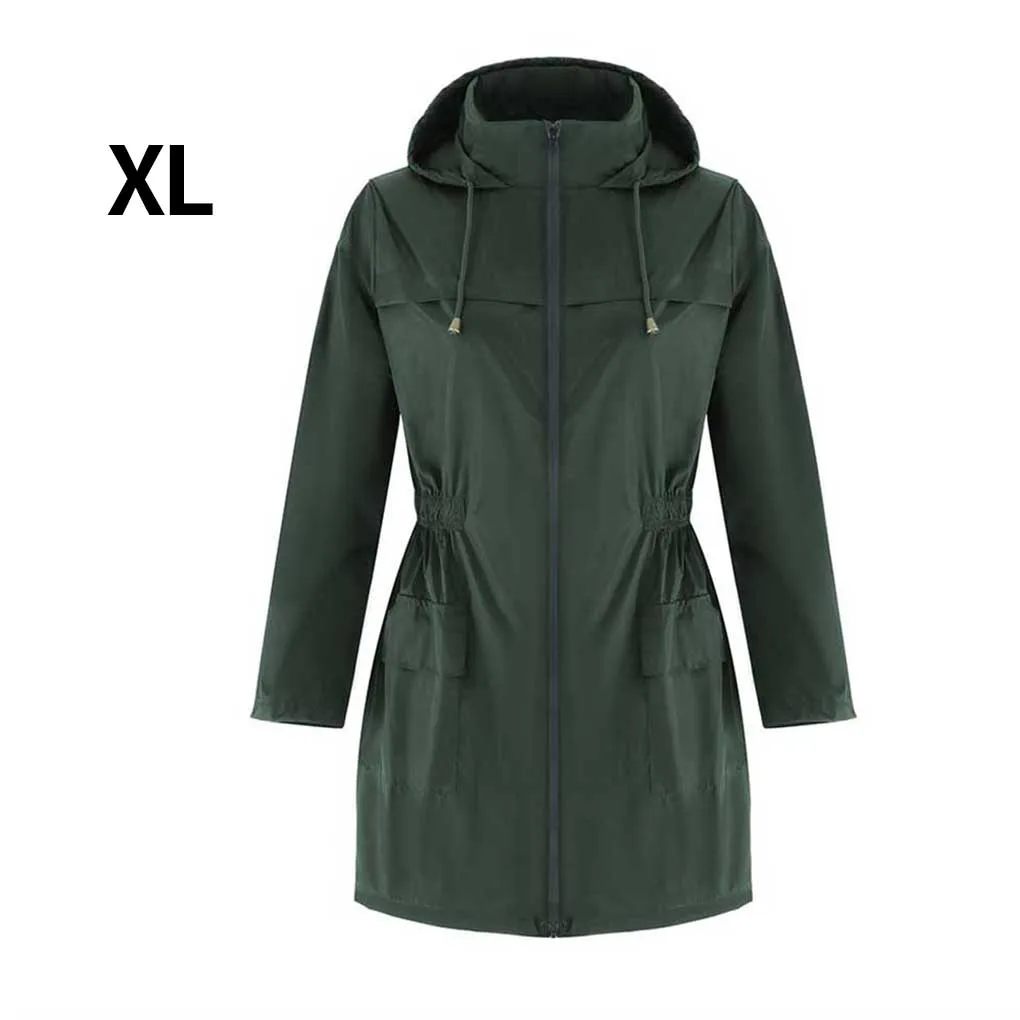 

Женская спортивная куртка для девочек, уличное водонепроницаемое ветрозащитное пальто, серая, S