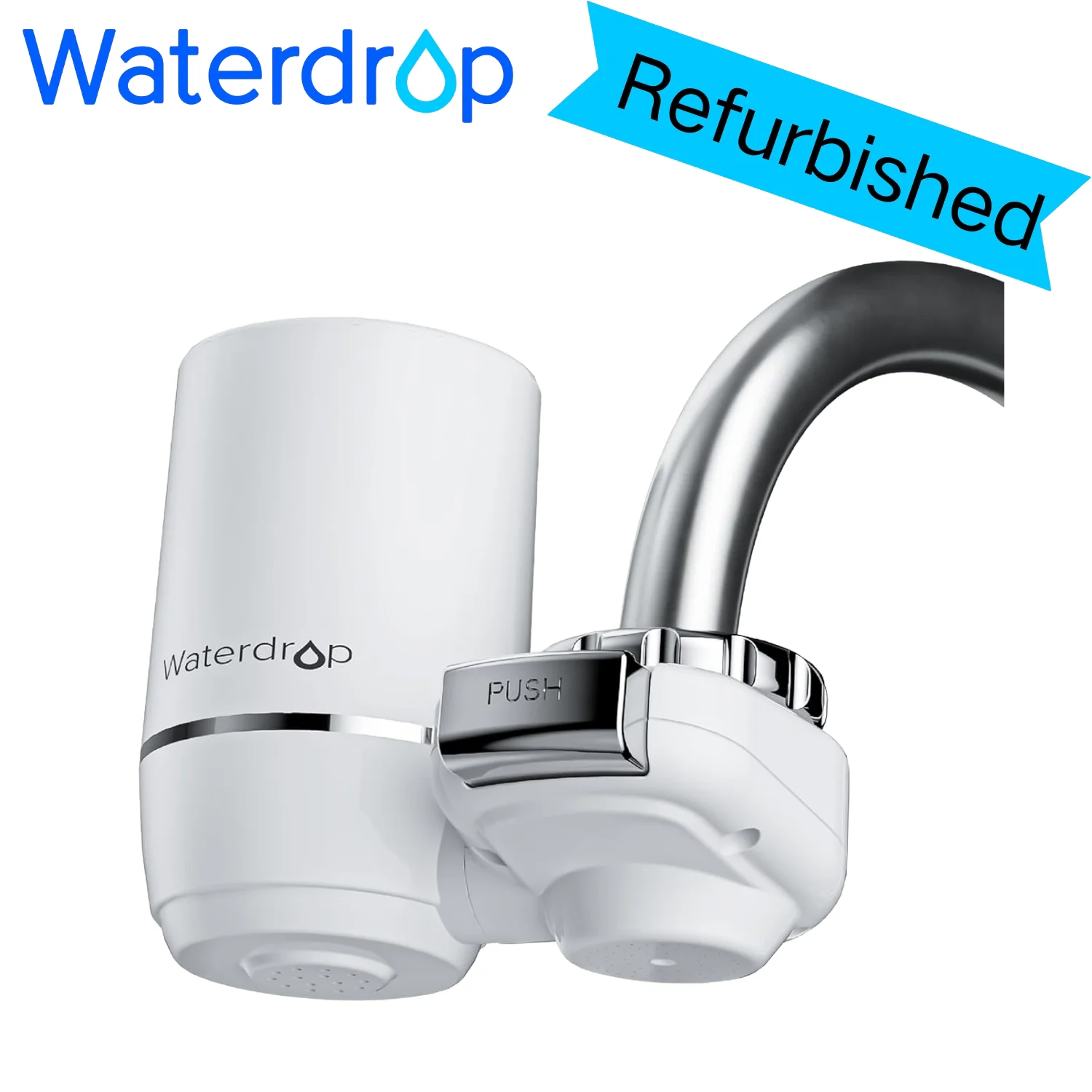 

Waterdrop Sink Filter Water Faucet for Skin Care, Bathroom Faucet Filter,320 Gallons NSF Certified Water Purifier（Refurbished）