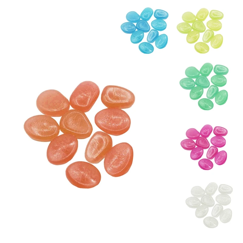 400 buah batu dekoratif menyala dalam batu gelap, dekorasi untuk gang, taman, jalan masuk atau tanaman rumah