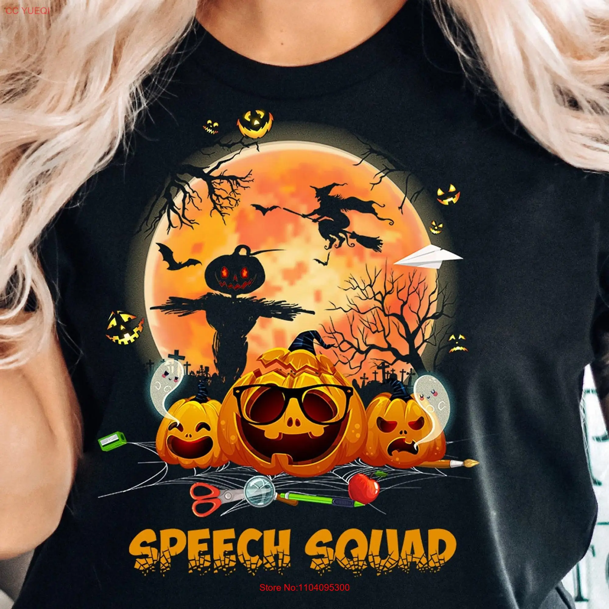 Speech Squad Halloween shirt hoodie sweaT T tank top gift teacher crew therapist slp language pathology