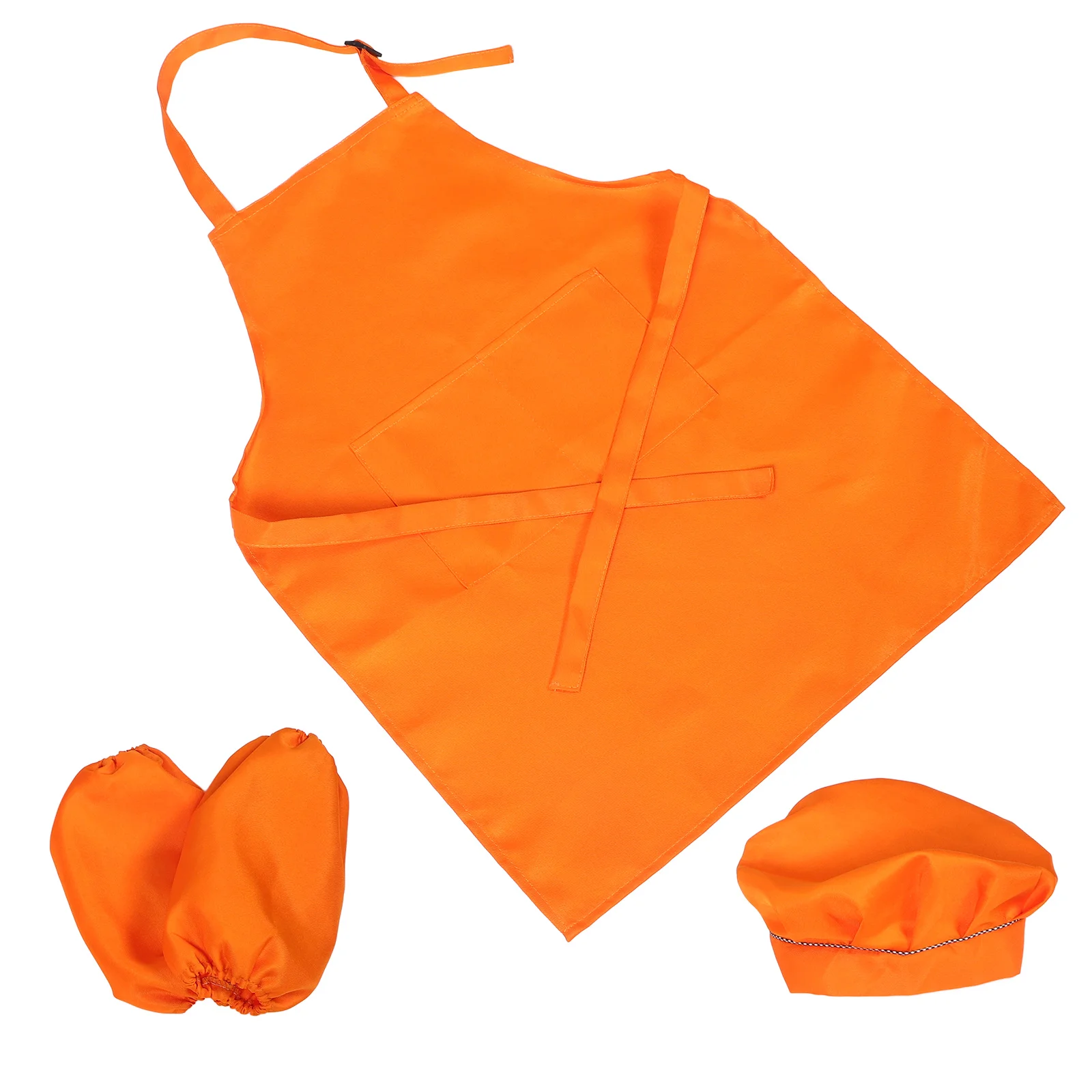 

1Set Kids Apron Set Adjustable Straps Boys Girls Cooking Baking Painting Breathable Comfortable Machine Washable