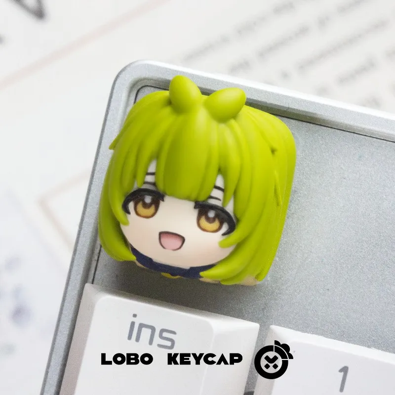 LOBO My Deer Friend Nokotan Keycap Hand-made Resin Cute Keycap Mechanical Keyboard Keycaps Customized Gaming Accessories Gift