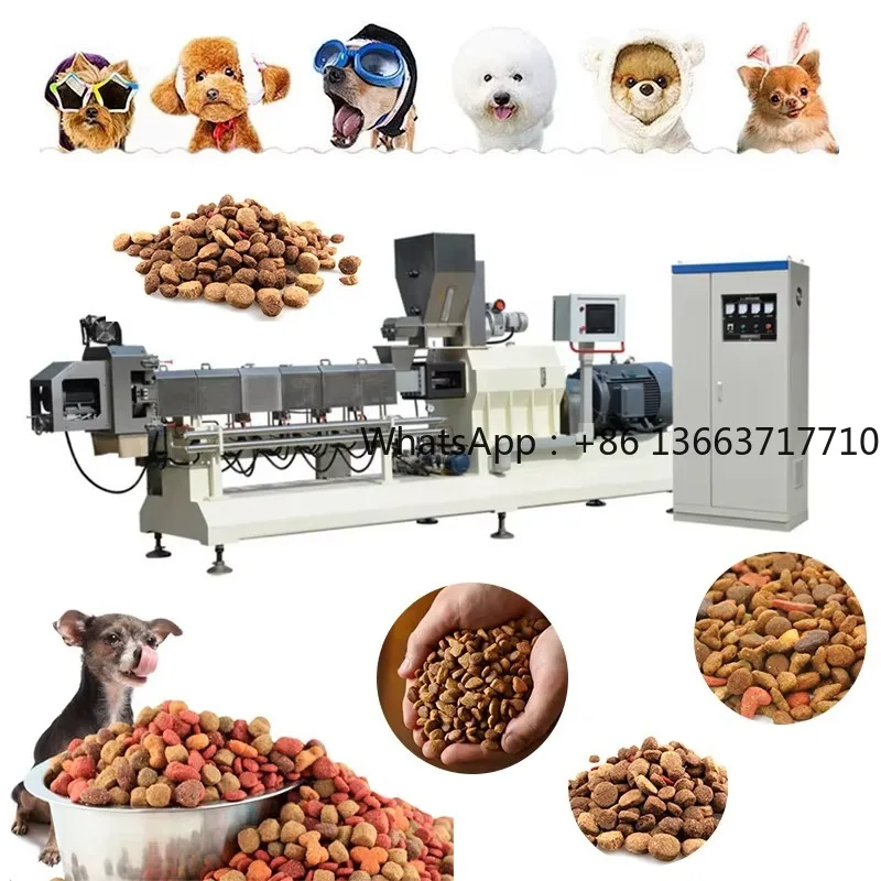 ustomized Nutrition Animal Food Extruder Processing Line High Quality Dog Food Machine Equipment Manufacturing Plant Bulk Sale