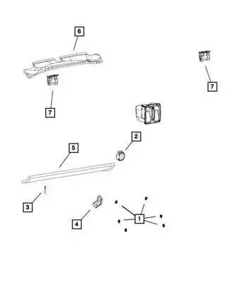 2011-2018 지프 랭글러 JK 계기판 가방 걸이 클립 1RK43DX9AB에 적합
