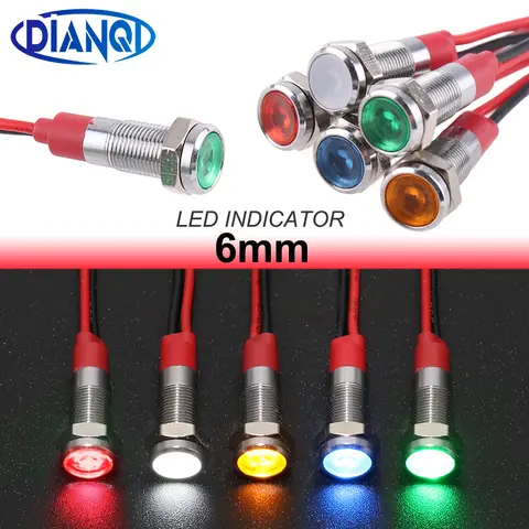 Waterproof LED Signal Indicator 6mm DIANQI