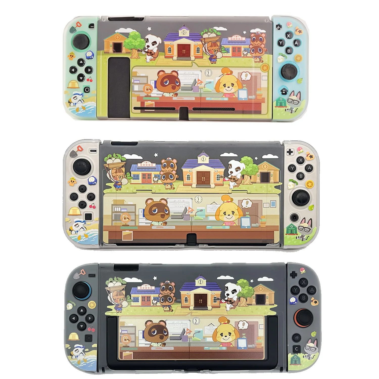 

Матовый защитный чехол серии Animal Forest для Nintendo Switch/OLED/Switch 2/7, матовый полупрозрачный твердый корпус