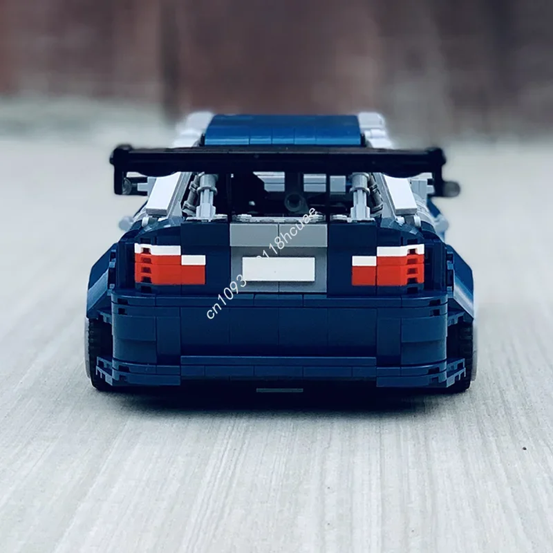 1238 elementów MOC BMWedd GTRs Need Speed MOST WANTED Model Prezent na Boże Narodzenie Klocki Konstrukcyjne DIY Zabawki Kreatywny Pomysł Edukacyjne Klocki