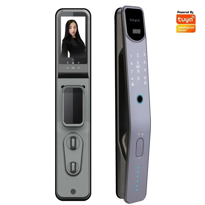 WIFI Face Recognition Smart Lock Safty Home Anti-theft Door Cat Eye Electronic Password Door Lock