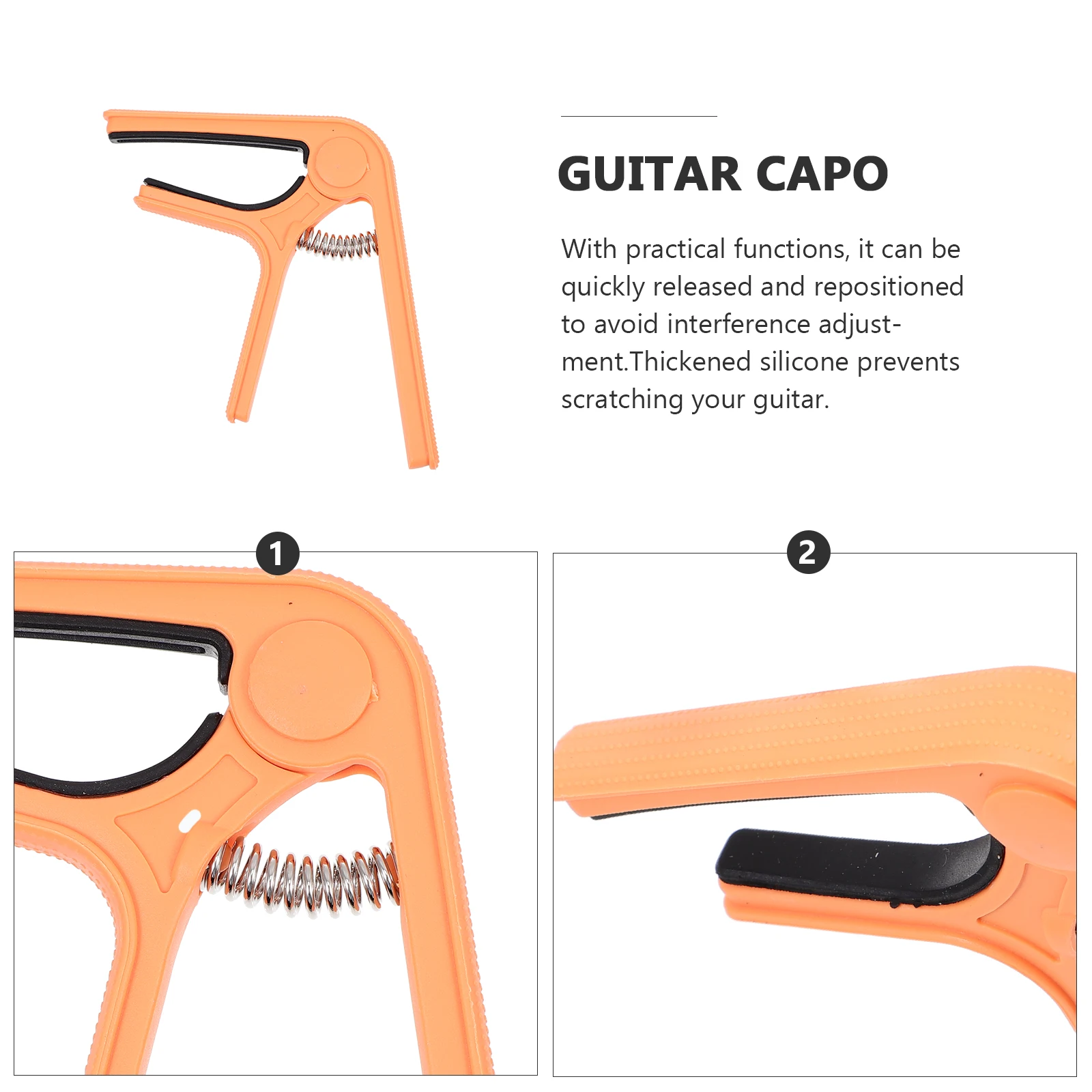 

Key Capo Acoustic Guitar Accessories Multifunction Gadgets Plastic Steel Accessory