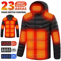 23 Areas Self Heating Jackets Men's Heating Jacket Women's Warm USB Heating Vest Heating Jacket Winter Fishing Camping Ski Warm