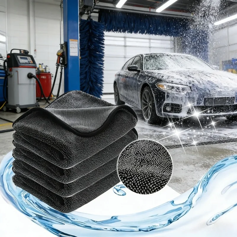 1 PCS Large Ultra-Fine Fiber Car Drying Towel - Absorbent Design, 2 Sizes to Choose From, Suitable for Cars and Home Clean