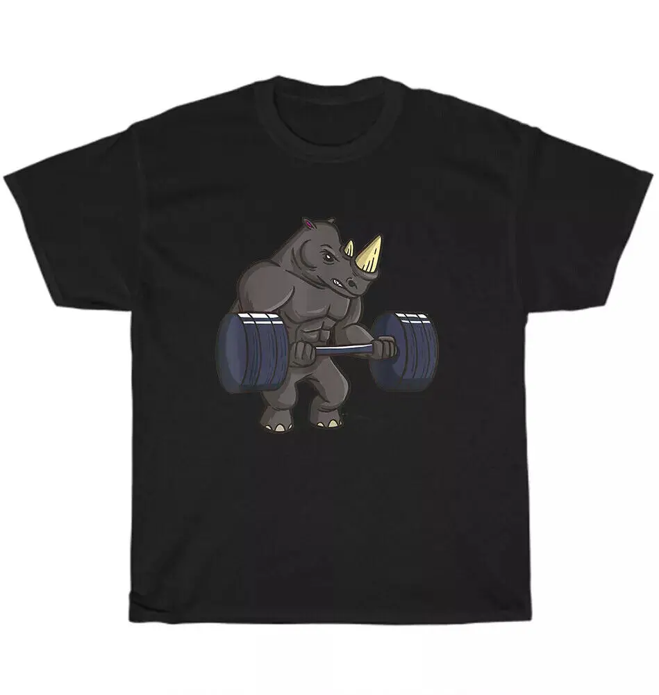 Rhinoceros Powerlifting Weightlifting Rhino Lovers Gift T-Shirt