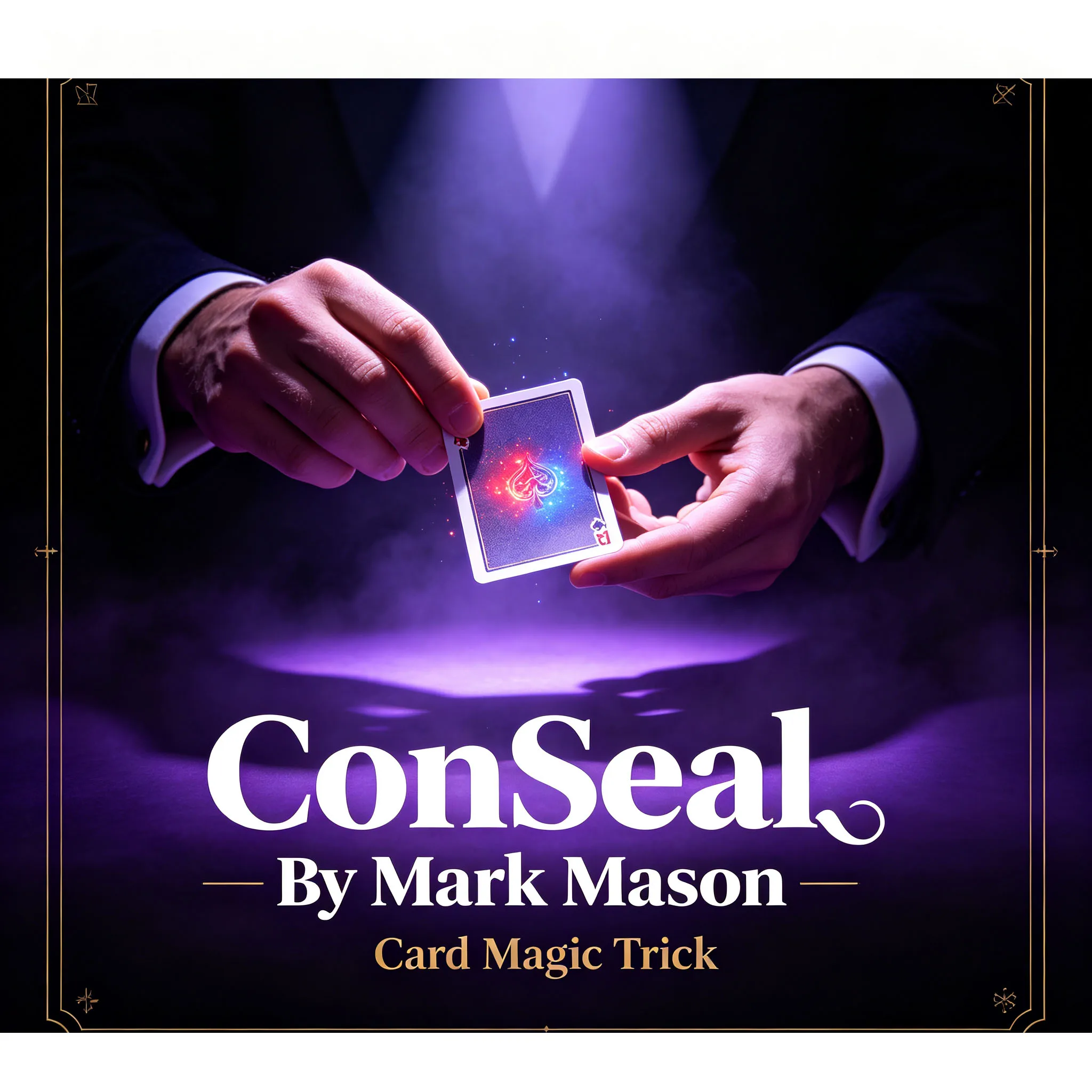 ConSeal By Mark Mason Card Magic Trick Deck Box Seal Vanish & Appear on Chosen Card Close Up Magic Gimmick Magician Props