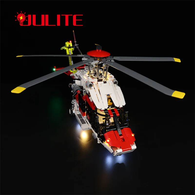 Kit de luz led bloco de construção para técnica 42145 airbus h175 resgate helicóptero (para não incluir o modelo) iluminação led acessórios diy