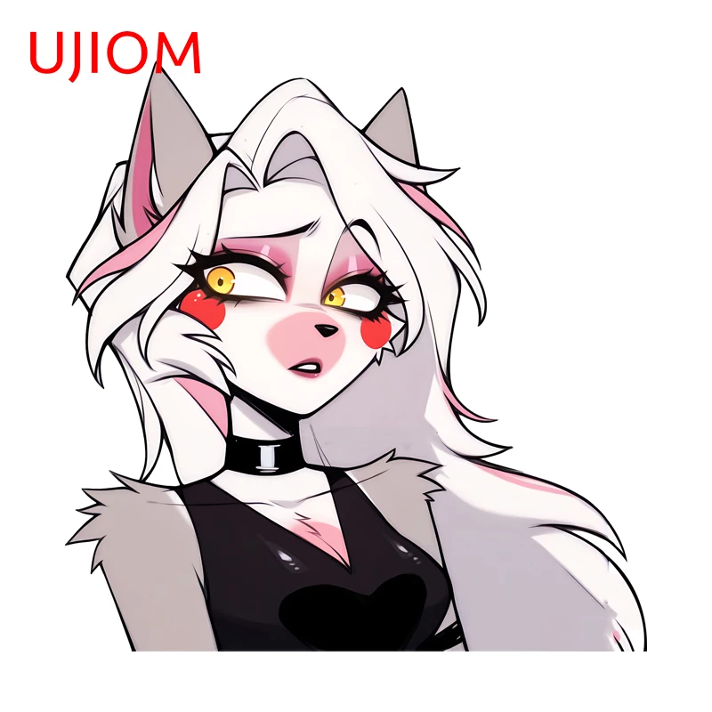 UJIOM Loona Peeker Wall Sticker Eye Catching Exclusive Design Scratch Proof Graphic Decal Suitable For Smooth Surface Decor