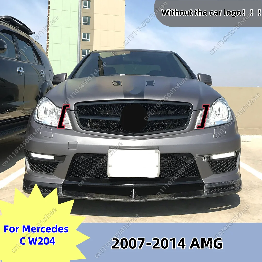 

For Mercedes Benz C class W204 C250 C300 2007-2014 AMG Front Grille Honeycomb Mesh Tuning Gloss Black Racing Replacement Upgrade