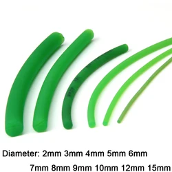 1/2/3/5M Green Polyurethane Conveyor Belts PU Round Drive Belt Meltable Cord Diameter 2mm 3mm 4mm 5mm 6mm 7mm 8mm 10mm 12mm 15mm