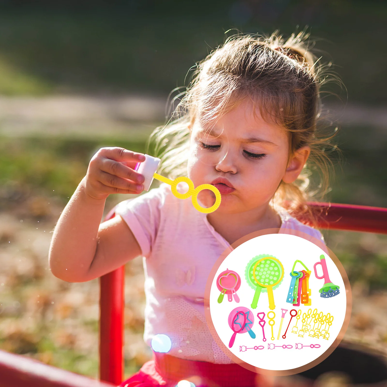 Ensemble de soufflage de bulles pour enfants, 26 pièces, drôle avec plateaux, poignée Durable pour plage, piscine, fête, plein air, fabrication de bulles, bâton d'eau