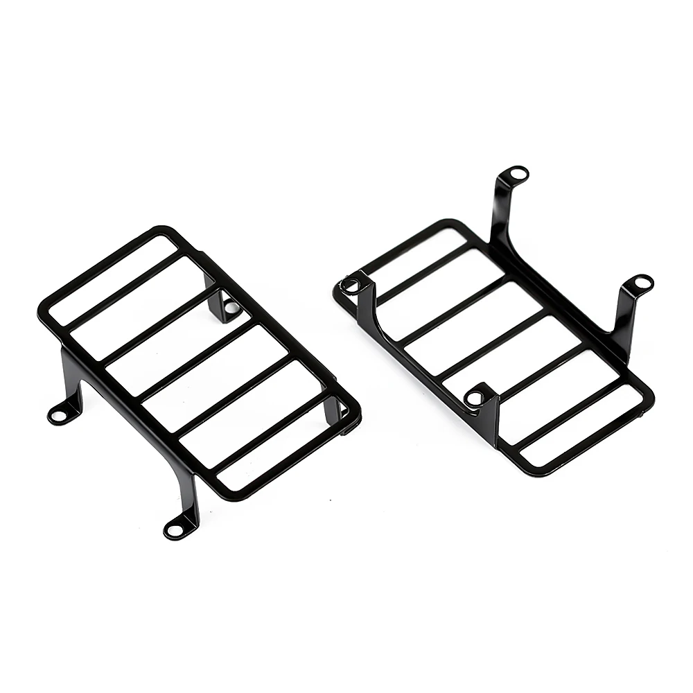 INJORA 6PCS guscio protettivo della copertura della luce posteriore anteriore in metallo per le parti di aggiornamento 1:10 RC Crawler TRX4 G500