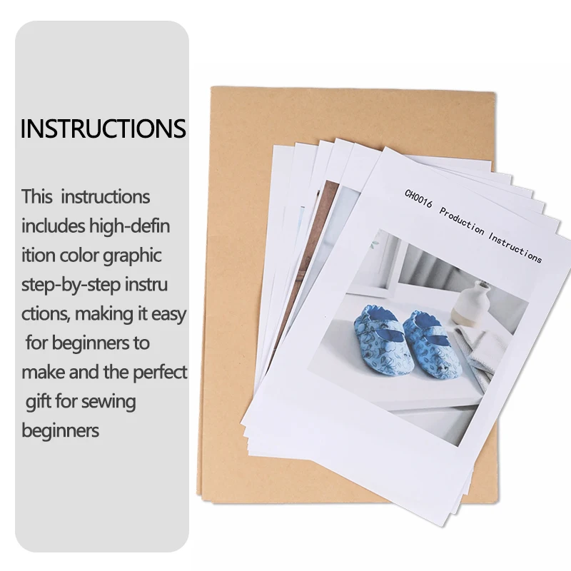 Baby Shoes Multiple Sizes Sewing Patterns,1:1 Scale Basic Garment Sewing Patterns,Sewing Patterns for Beginners