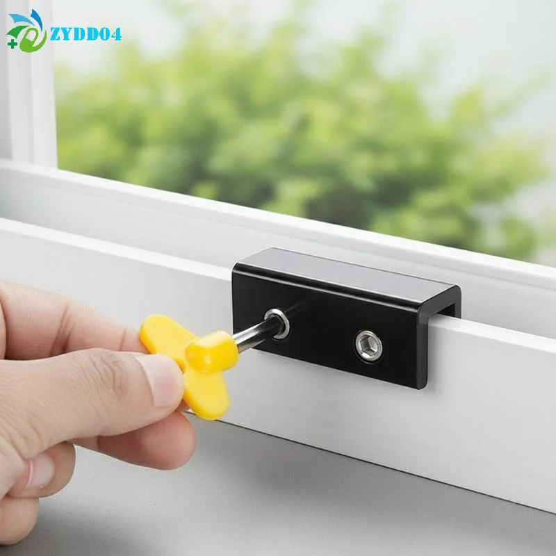 ●Sliding Sash Stopper Cabinet Locks Straps Doors Security Anti-theft Lock Window Sliding Door Baby Kids Child Safety Doors Lock