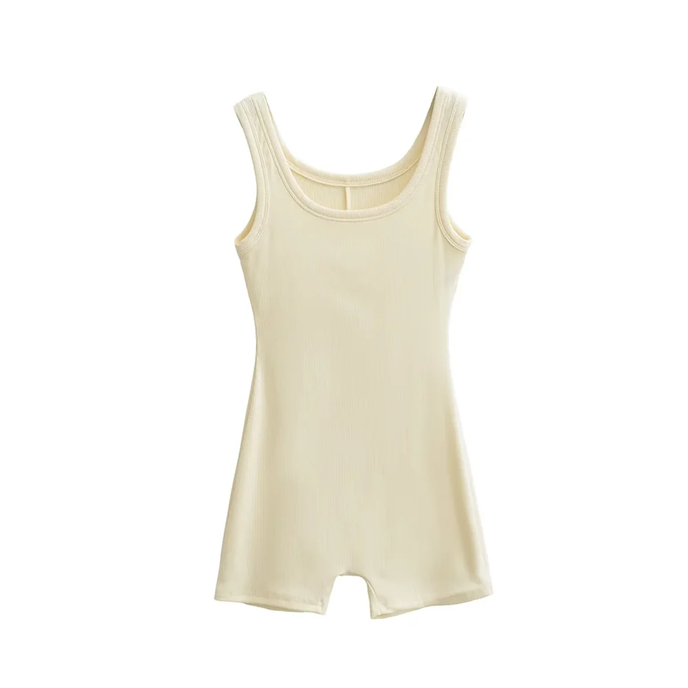 2025 New Style Women's Sleeveless Romper Comfortable Fabric y2k and Slim Fit Design Ideal for Casual and Daily Wear