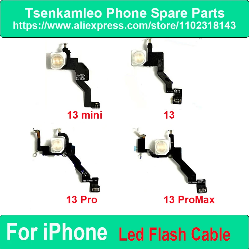 Original Proximity LED Flash Light Sensor Flex Cable For Iphone 13 13 Mini 13 Pro Max Flash Light Sensor Flex Ribbon Replacment