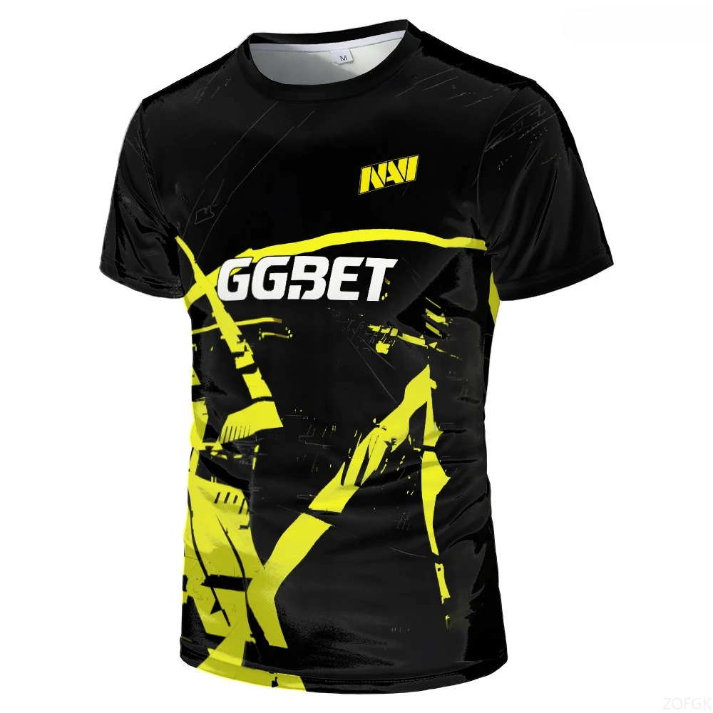 e스포츠 CS:GO 게임 네비 팀 유니폼 티셔츠 게임 플레이어 대회 스포츠 훈련 티셔츠 속건 남성 캐주얼 네이비 의류 티