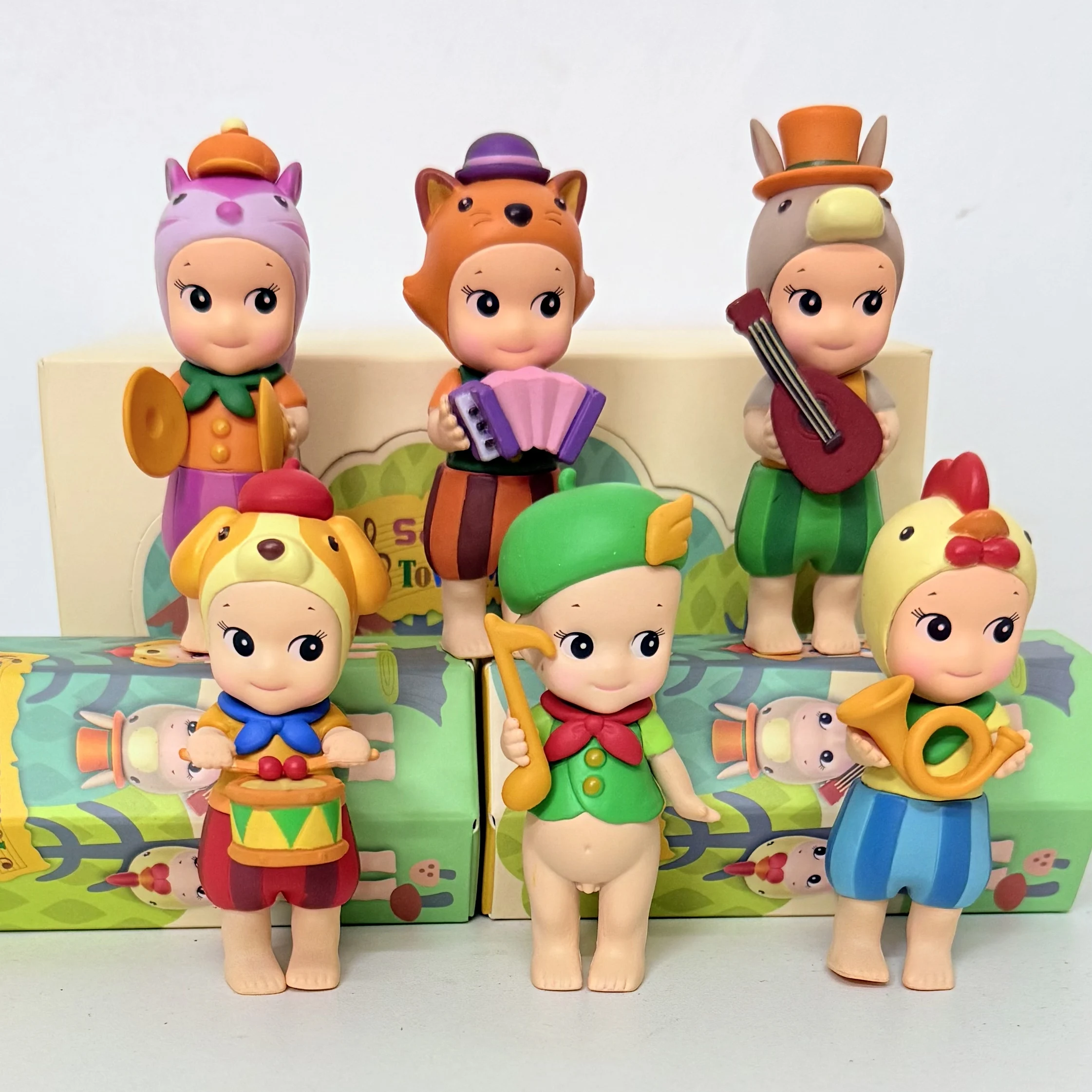 

High Quality Angel Town Musicians Series Blind Box Donky Rooster Mysterious Surprise Mini Figure Cure Doll Lucky Mascot Toys