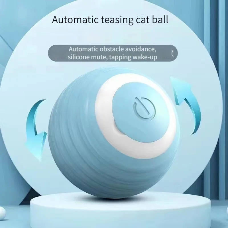 

Pet gravity smart rolling ball Cat toy relief Hey, hey, Kitty stick Kitten charging to tease cat ball