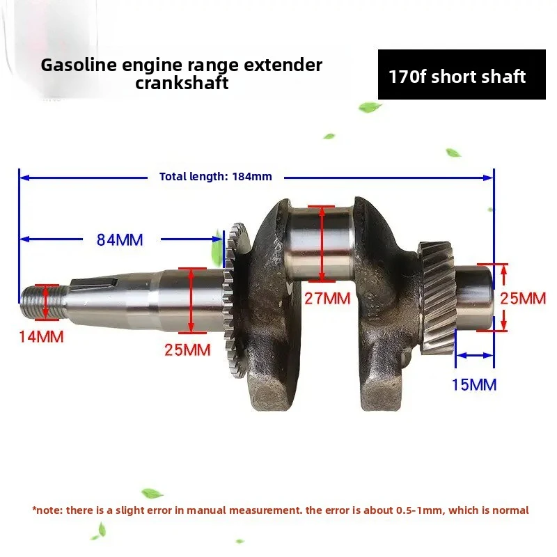 XMSJ Connecting Rod Crankshaft Assembly For 170F 172F Digital Inverter Range Extender 4KW 5KW 225 Generator Engine Accessories