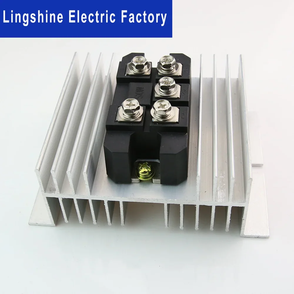 MDS100A/1600V Three Phase Rectifier Bridge Installing The W-95 Heatsink Three Phase Biode Bridge Rectifier 100A