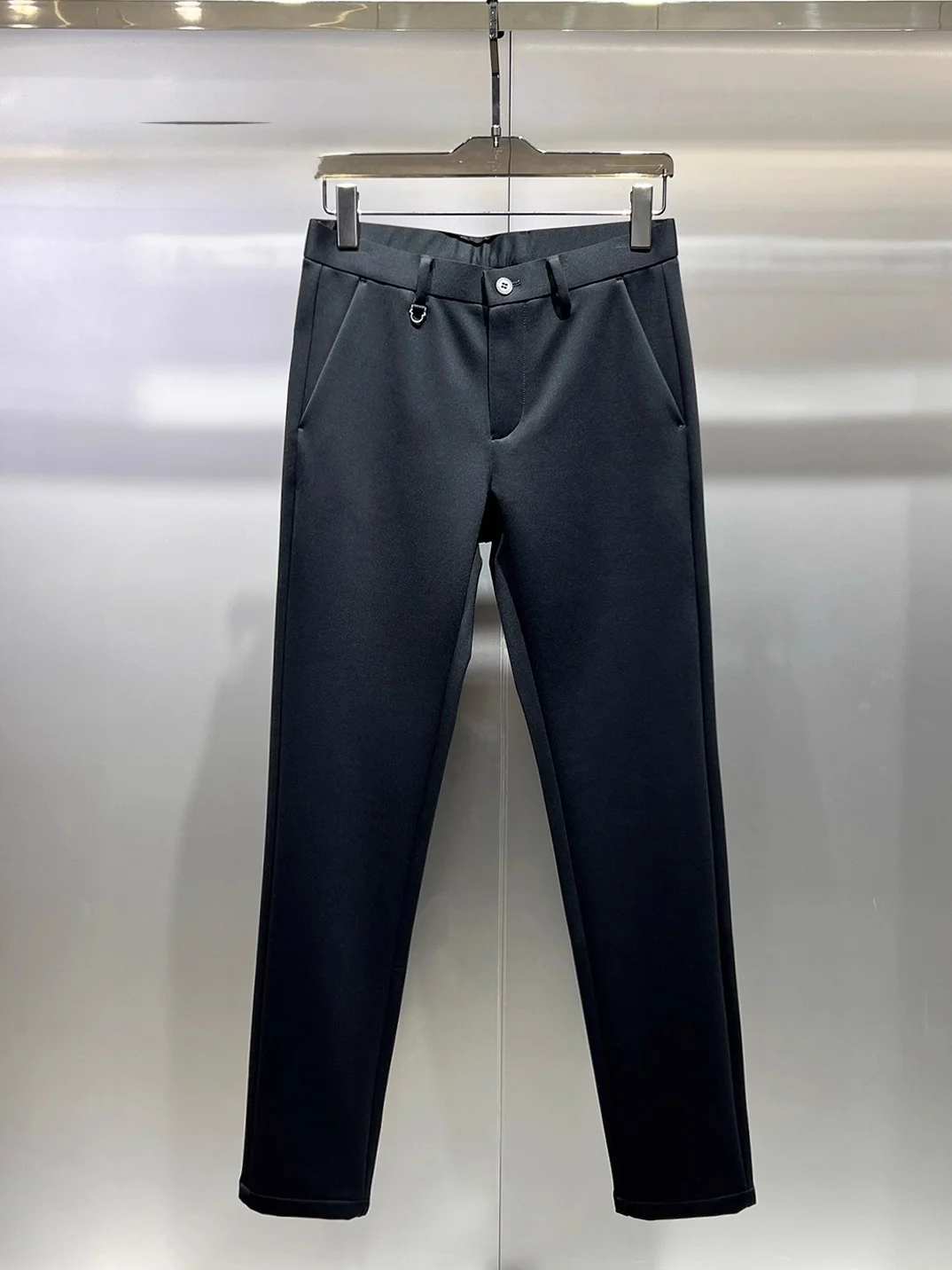 

Busin Casual Thiened Slim Fit Men's Pants Straight Leg Harajuku Sle Autumn Winter High End Faion Elastic Waist