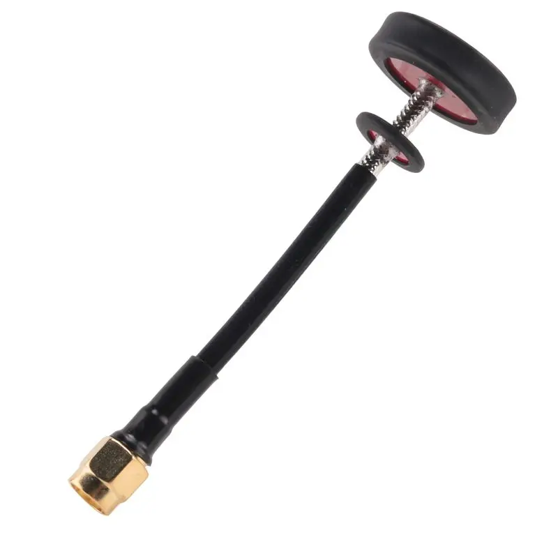 DT18 5.8G Omnidirectional Omni FPV Flat Panel Pagoda Antenna RHCP SMA/RP-SMA 80mm 50W for Pagoda 2 Black