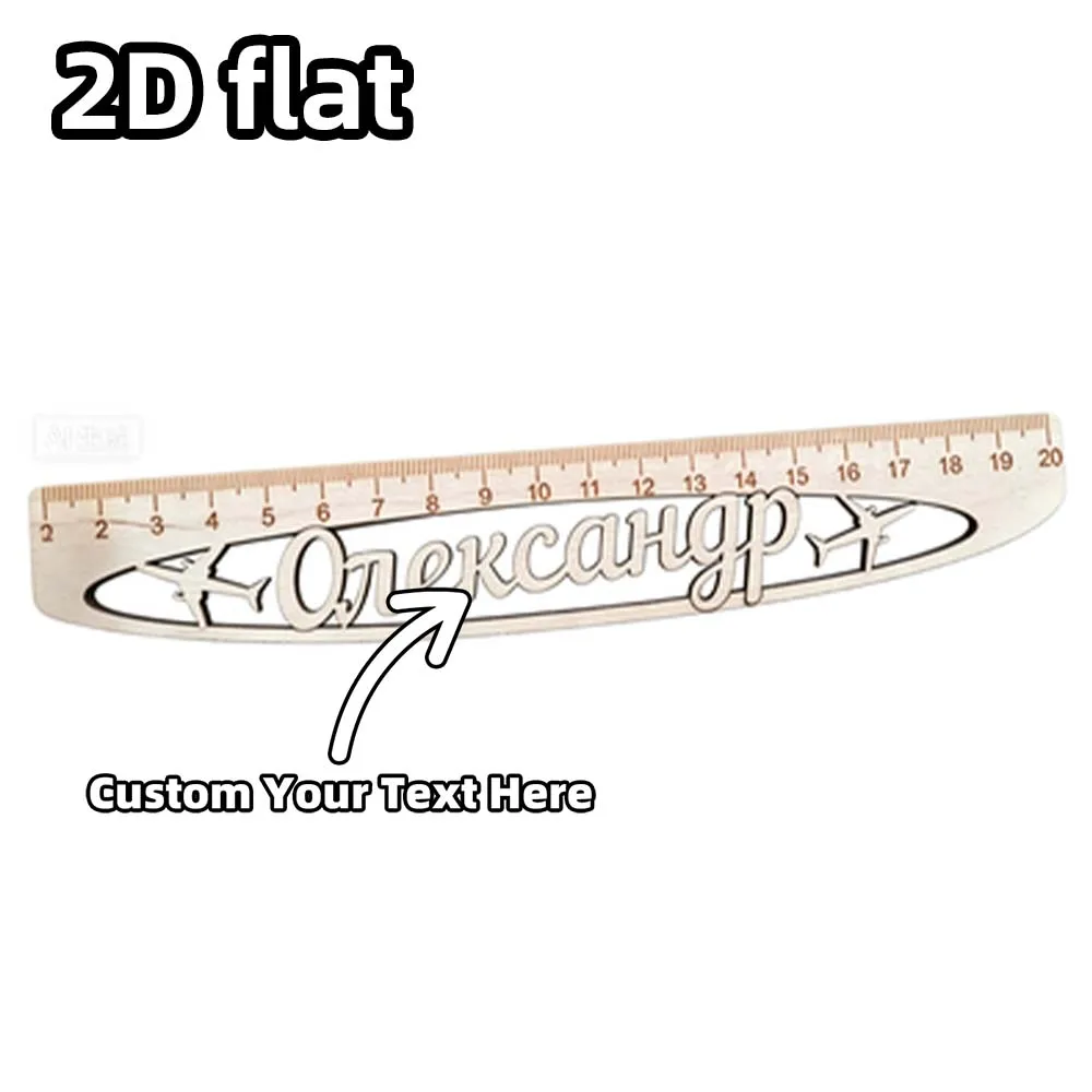 Personalized Wooden Ruler with Custom Name Engraving, Perfect School Gift for Teacher Appreciation, Unique Educational Tool