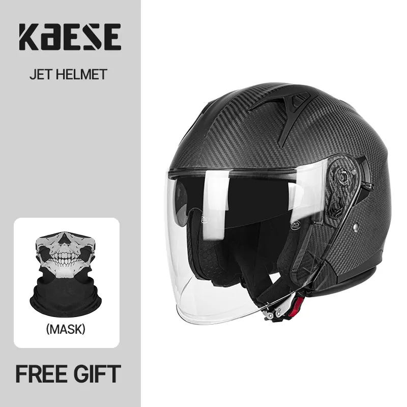 

Флагманский магазин Аутентичный открытый шлем из углеродного волокна эффективно уменьшает ветроустойчивость и контроль шума Четырехсезонный комфорт